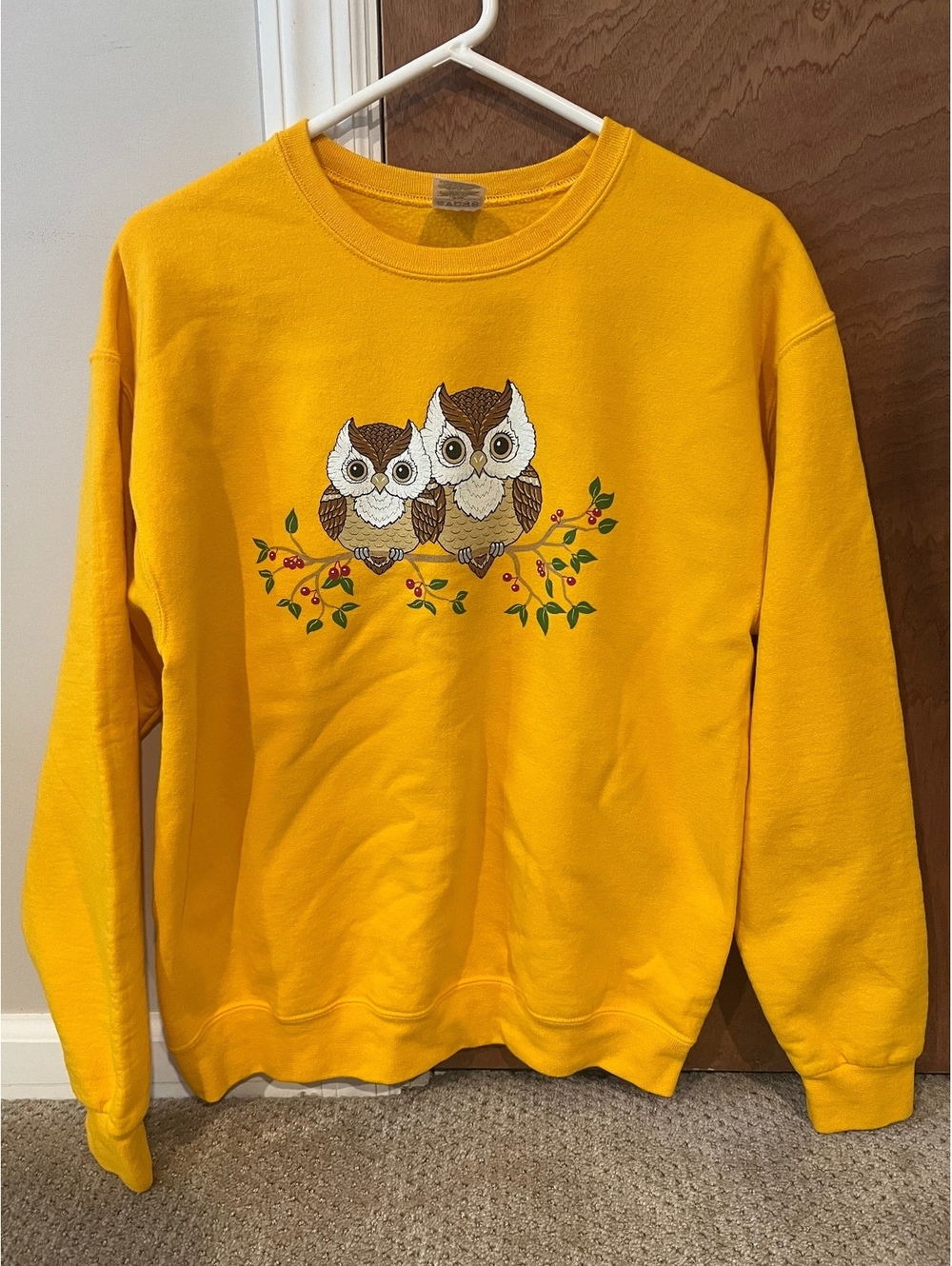 Vintage Printed Owl Crewneck